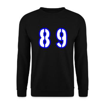 89 Number Symbol - Unisex Sweatshirt - black - Front - Alina (178cm) & Michal (187cm)