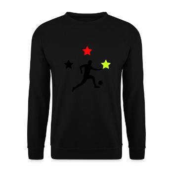 fußballer germany - Unisex Pullover - Schwarz - Vorne - Alina (178cm) & Michal (187cm)