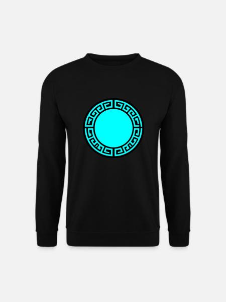 Greek Symbol Circle Sparta - Unisex Sweatshirt - black