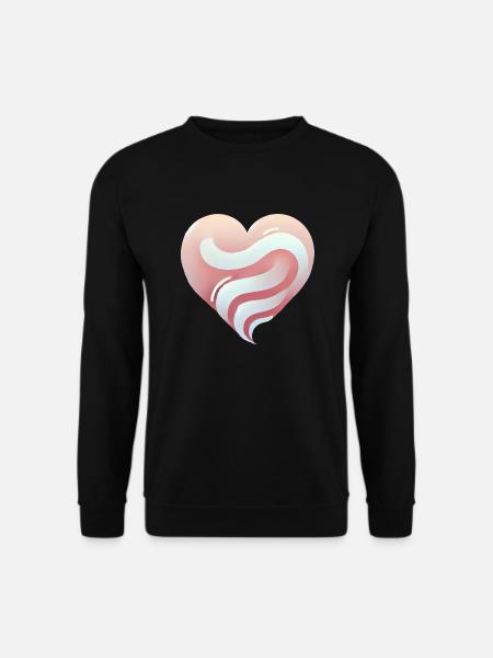 Herzverlauf - Unisex Pullover - Schwarz