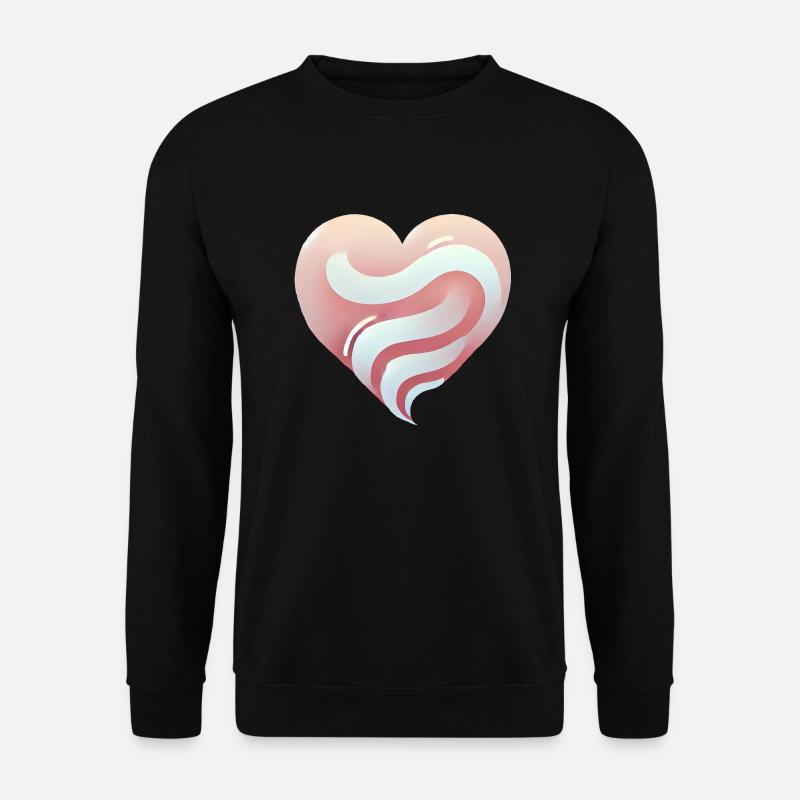 Herzverlauf - Unisex Pullover - Schwarz