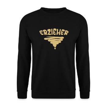 Educator as a profession - Unisex Sweatshirt - black - Front - Alina (178cm) & Michal (187cm)