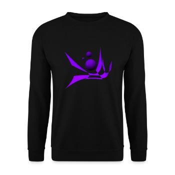 Bicubic Waves - Unisex Pullover - Schwarz - Vorne - Alina (178cm) & Michal (187cm)