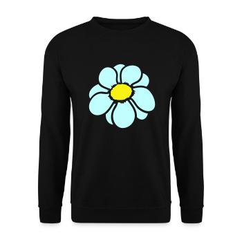 Petite Fleur Marguerite Blanche Décorative Belle Nature - Sweat-shirt Unisexe - noir - Devant - Alina (178cm) & Michal (187cm)