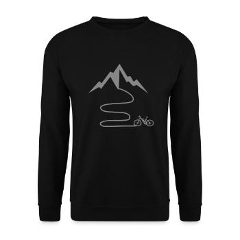 Vélo Montagnes VTT - Sweat-shirt Unisexe - noir - Devant - Alina (178cm) & Michal (187cm)
