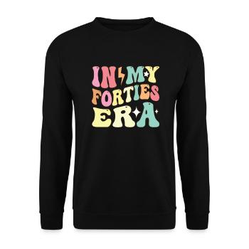 Nouveaux Cadeaux D’anniversaire 40ème Pour Hommes, Femmes - Sweat-shirt Unisexe - noir - Devant - Alina (178cm) & Michal (187cm)