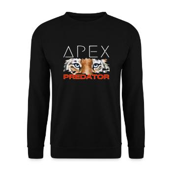 Apex Predator - Tiger Face Tee - Unisex Sweatshirt - black - Front - Alina (178cm) & Michal (187cm)