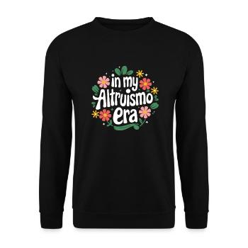 Altruisme Don désintéressé Donner d’école - Sweat-shirt Unisexe - noir - Devant - Alina (178cm) & Michal (187cm)