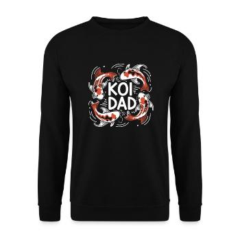 Fier amateur de carpes koï avec style - Sweat-shirt Unisexe - noir - Devant - Alina (178cm) & Michal (187cm)
