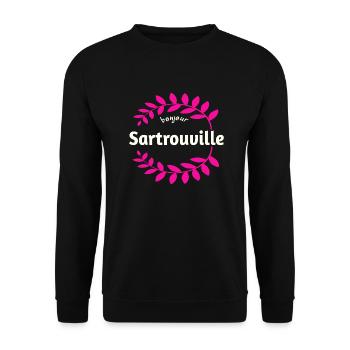 Frankreich - Unisex Pullover - Schwarz - Vorne - Alina (178cm) & Michal (187cm)