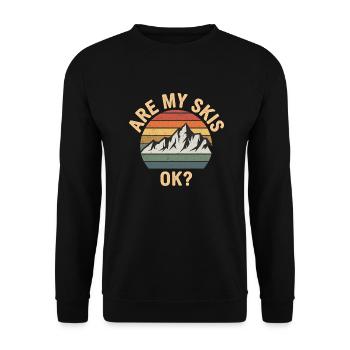 Are My Skis Ok 16 - Unisex Pullover - Schwarz - Vorne - Alina (178cm) & Michal (187cm)