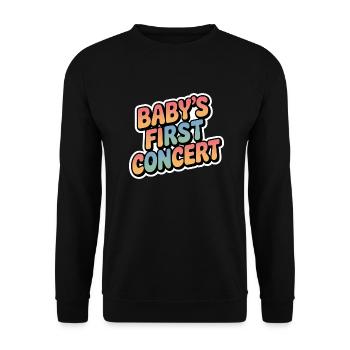Baby's First Concert 18 - Unisex Pullover - Schwarz - Vorne - Alina (178cm) & Michal (187cm)