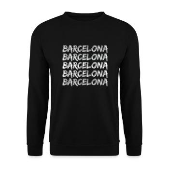 Barcelone comme voyage - Sweat-shirt Unisexe - noir - Devant - Alina (178cm) & Michal (187cm)