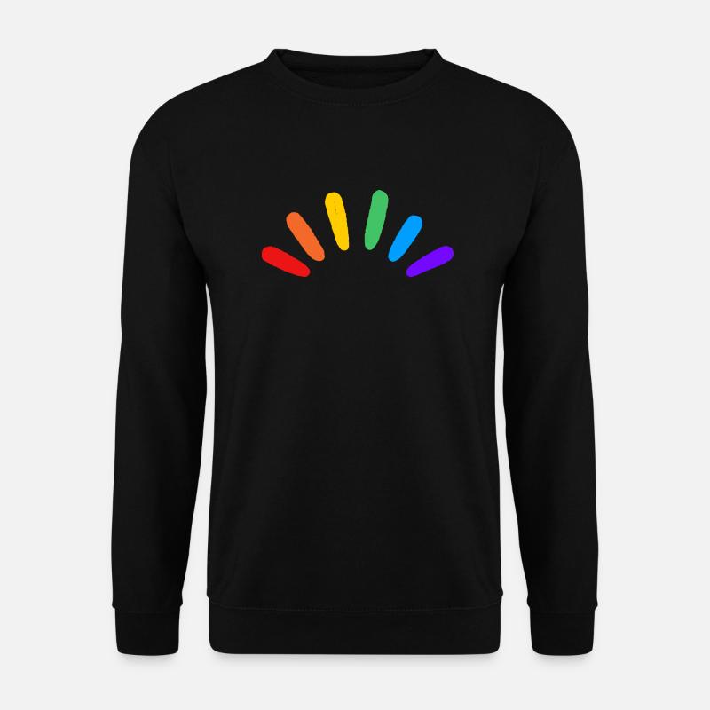 Regenbogen LGBTQIA schwul subtile Pride - Unisex Pullover - Schwarz