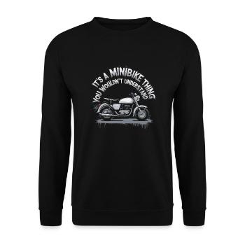 Small bikes, big fun - Unisex Sweatshirt - black - Front - Alina (178cm) & Michal (187cm)