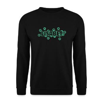 Lisabet als Lustig - Unisex Pullover - Schwarz - Vorne - Alina (178cm) & Michal (187cm)
