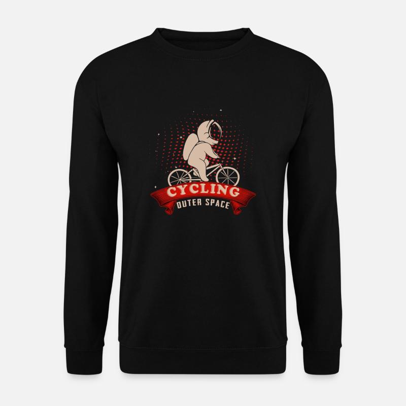 Cycling outer space - Unisex Pullover - Schwarz