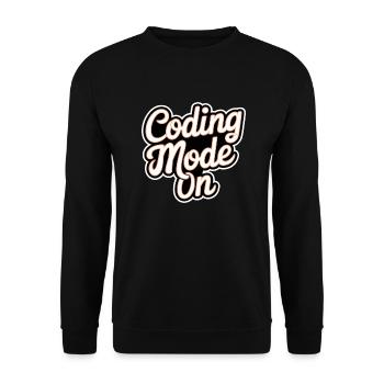 Coding Mode On 17 - Unisex Pullover - Schwarz - Vorne - Alina (178cm) & Michal (187cm)