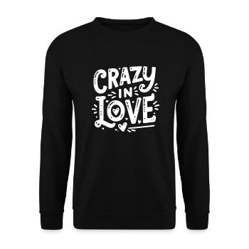 Fou amoureux - Sweat-shirt Unisexe - noir - Devant - Alina (178cm) & Michal (187cm)