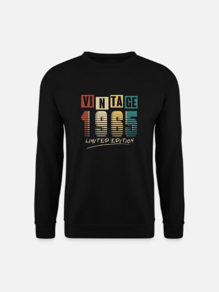 1965 Jahrgang 1965 Jahrgang 1965 Geburtstag. Jahr 2 - Unisex Pullover - Schwarz