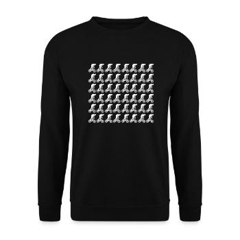 Vélo VTT - Sweat-shirt Unisexe - noir - Devant - Alina (178cm) & Michal (187cm)