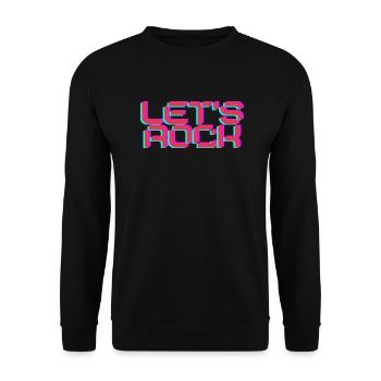 Let's Rock - Unisex Pullover - Schwarz - Vorne - Alina (178cm) & Michal (187cm)
