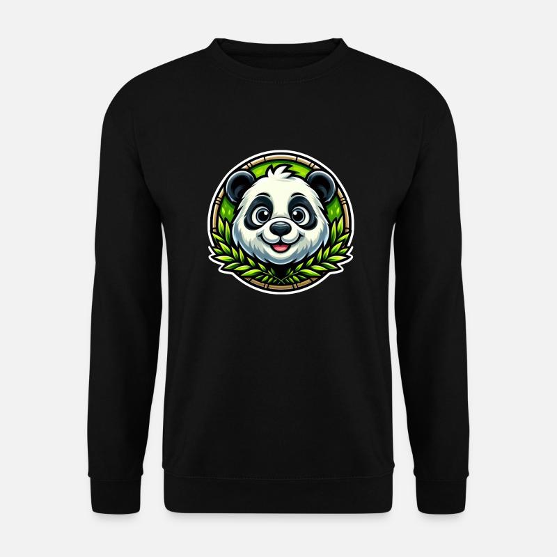 Panda Bär - Unisex Pullover - Schwarz