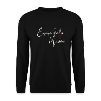 Red Heart Bride Team - Unisex Sweatshirt - black - Front - Alina (178cm) & Michal (187cm)