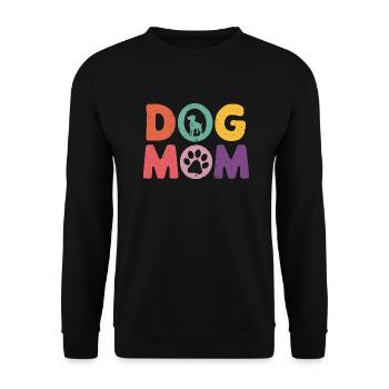 Gift Saying Pets Dog Dog Love - Unisex Sweatshirt - black - Front - Alina (178cm) & Michal (187cm)