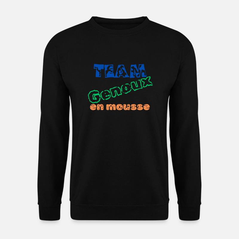 Team Schaumstoff Knie - Unisex Pullover - Schwarz