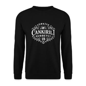 Çankırı - Unisex Pullover - Schwarz - Vorne - Alina (178cm) & Michal (187cm)