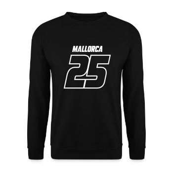 Mallorca 25 Trikot - Unisex Pullover - Schwarz - Vorne - Alina (178cm) & Michal (187cm)