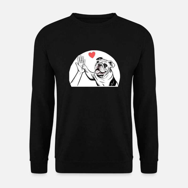 Englische Bulldogge - Unisex Pullover - Schwarz