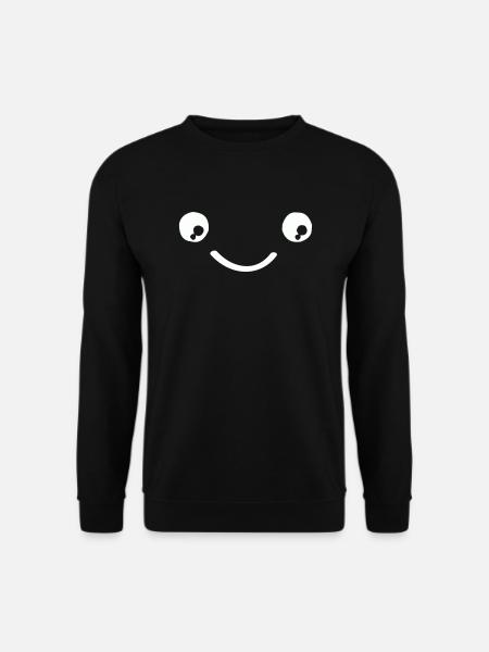 smileface - Unisex Pullover - Schwarz