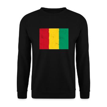 Flag of Guinea – The Power of Africa - Unisex Sweatshirt - black - Front - Alina (178cm) & Michal (187cm)