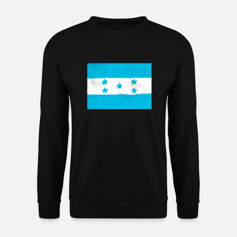 Flagge von Honduras - Unisex Pullover - Schwarz