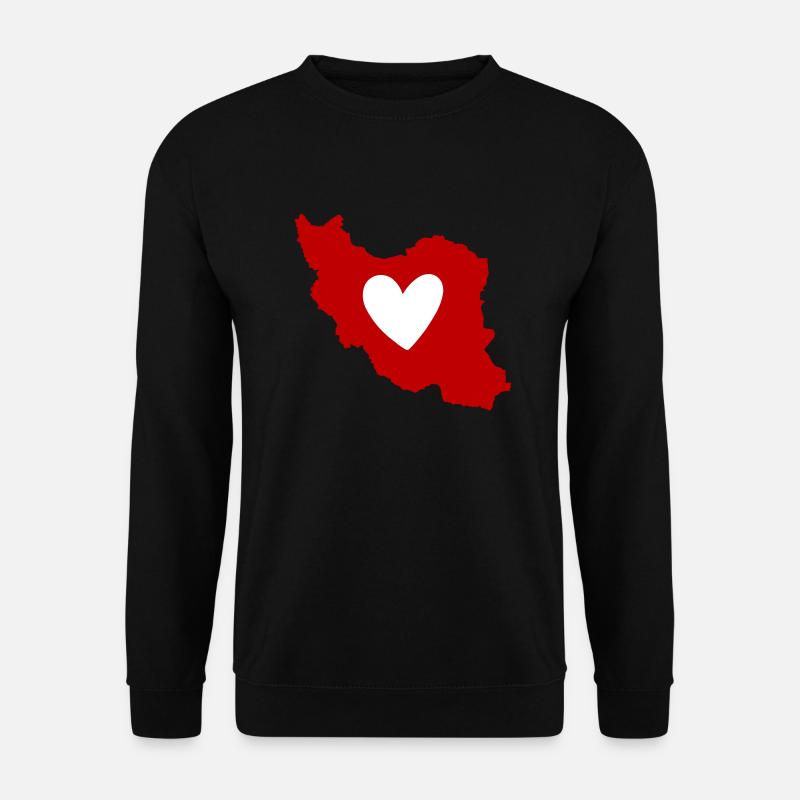 Iran Herz Liebe - Unisex Pullover - Schwarz