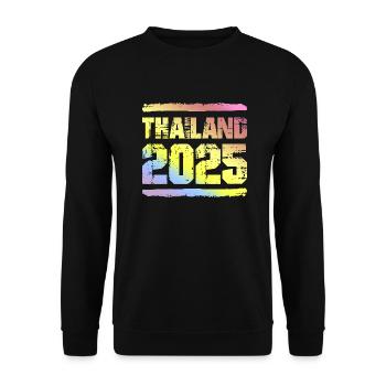 Thailand 2025 Bunt - Unisex Pullover - Schwarz - Vorne - Alina (178cm) & Michal (187cm)