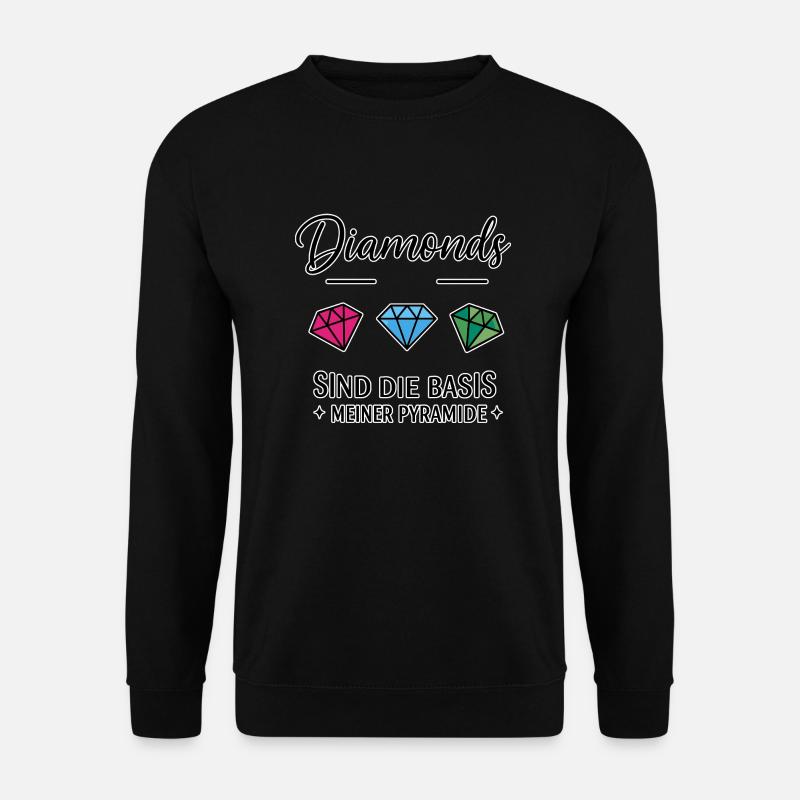 Les diamants sont la base de ma pyramide - Sweat-shirt Unisexe - noir