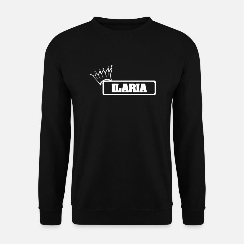 Ilaria as a crown - Unisex Sweatshirt - black
