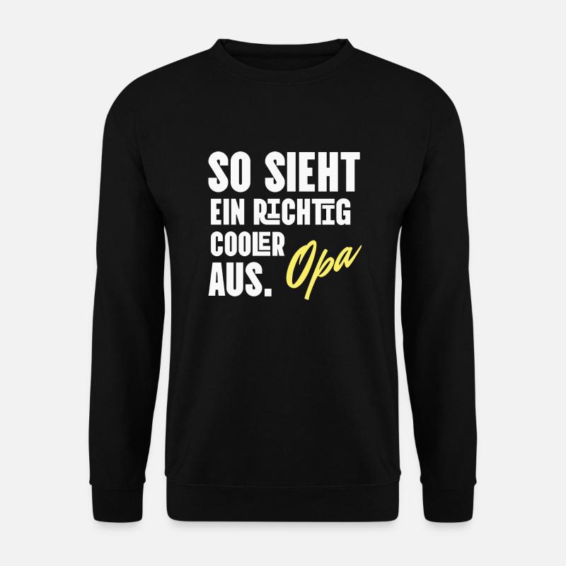 Opa Liebe Großvater Geschenke zum Geburtstag - Unisex Pullover - Schwarz