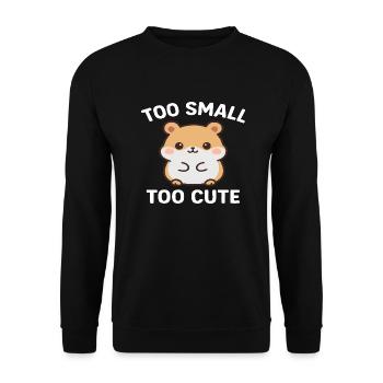 Hamster - Unisex Sweatshirt - black - Front - Alina (178cm) & Michal (187cm)