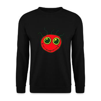 Fantazia Smiley Face - Unisex Pullover - Schwarz - Vorne - Alina (178cm) & Michal (187cm)