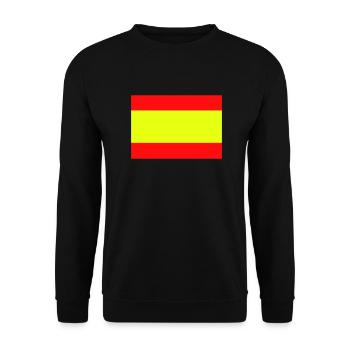 Spanien, Spain, Fahne, Flagge - Unisex Pullover - Schwarz - Vorne - Alina (178cm) & Michal (187cm)