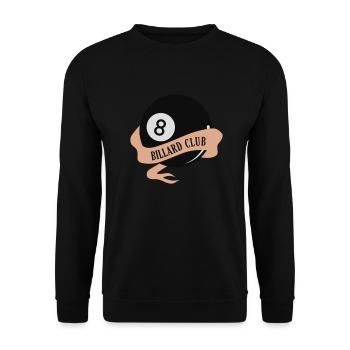 Billard Club - Unisex Pullover - Schwarz - Vorne - Alina (178cm) & Michal (187cm)