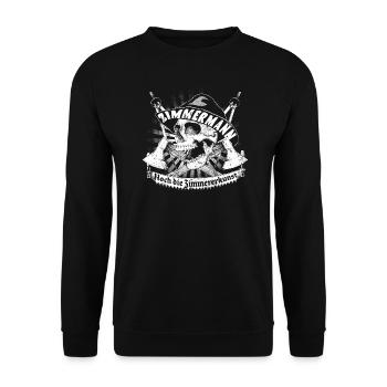 Zimermann - Unisex Pullover - Schwarz - Vorne - Alina (178cm) & Michal (187cm)