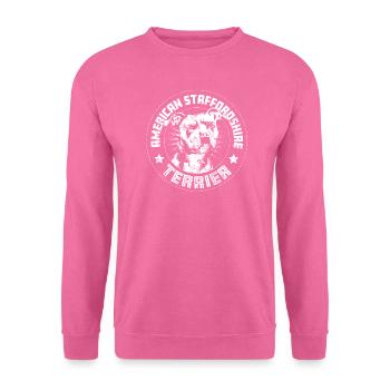 American Staffordshire Terrier - Sweat-shirt Unisexe - rose - Devant