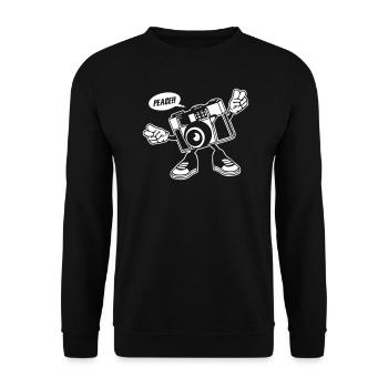 Camera Shots On You Peace - Unisex Pullover - Schwarz - Vorne - Alina (178cm) & Michal (187cm)