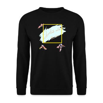 Drink outside the box - Unisex Pullover - Schwarz - Vorne - Alina (178cm) & Michal (187cm)