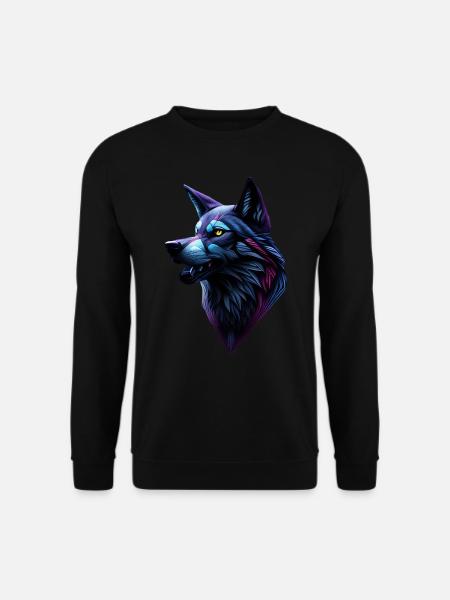 Wolf - Unisex Sweatshirt - black